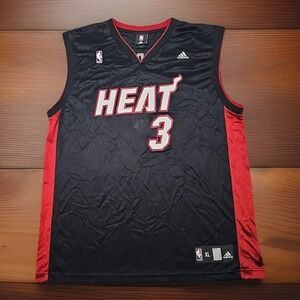 100% Authentic Dwyane Wade Adidas Miami Heat Swingman Jersey Size XL Mens